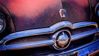Ford Grille Car pink