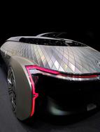 Shin and colorful concept car, with the red lights, clipart