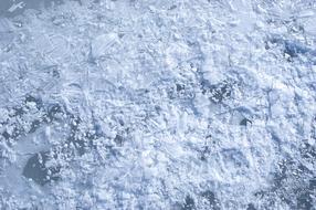 Beautiful white crystal ice in Siberia