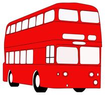 british bus double decker drawing