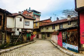picturesque old buildings on a cobbled street