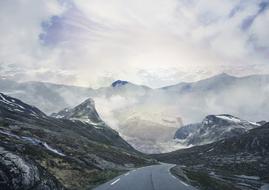 very beautiful Norway Mountains