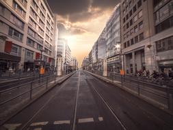 Berlin City Road sun