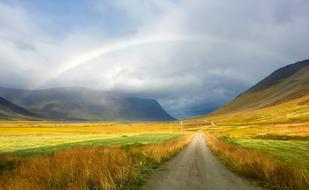 Iceland Rainbow road