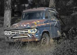 old Car forest