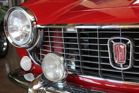 Oldtimer Fiat Auto red