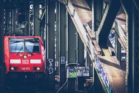 Train Locomotive bridge