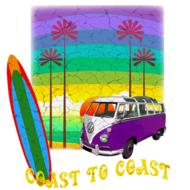camper van surf drawing