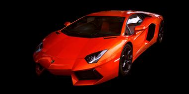 Lamborghini Sports Car red