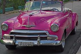 Cuba Havana Vedado pink