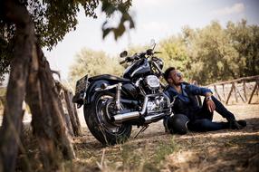 Biker Harley Davidson person