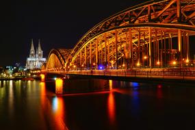 Cologne Bridge night