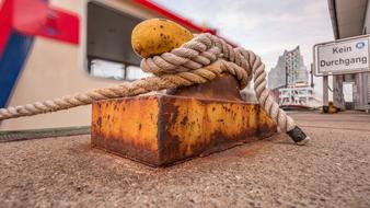 Port Rope Ship old, hamburg