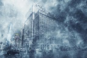Blizzard Snow Winter drawing