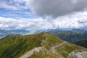 Mountains Landscape white Sky