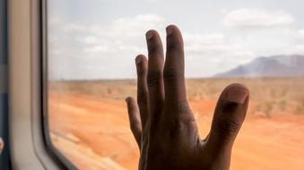 Hand Train window