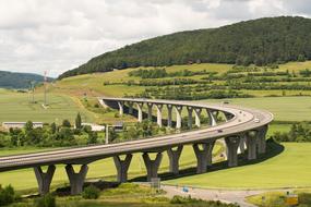 road infrastructure in the landscapes of germany