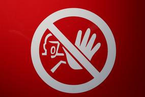 Shield Ban Stop sign drawing