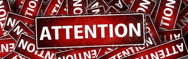 banner header attention drawing