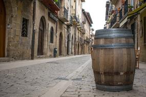barrel on the santiago path in spain
