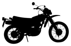 motorcycle motorbike black