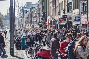 Netherlands Crowd, amsterdam