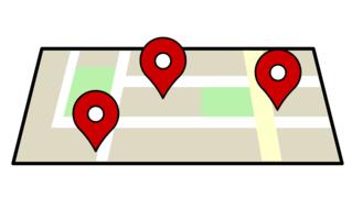 map location navigation drawing