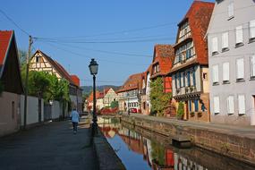 wonderful architecture and Road near water in City