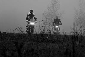 motocross at dusk