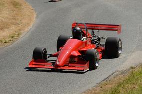 Single Seater Race red Car