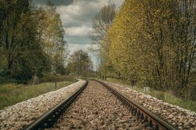 gravel on a railroad in Poland