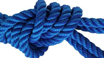 clipart of blue rope knot