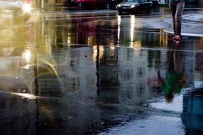 Mirroring street Water