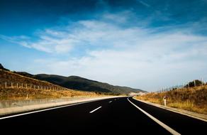 Asphalt Blue Sky