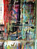 abstract multicolored modern painting