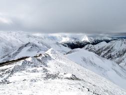 Mountains Height First Snow