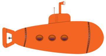 submarine red drawing
