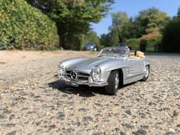 Mercedes Model Car on beach