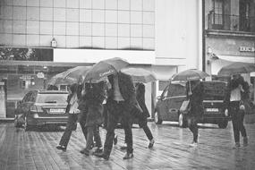 Rain Storm Weather people