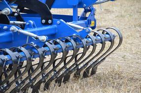 seedbed cultivator, blue Agriculture machine