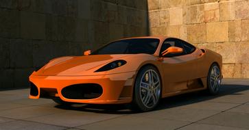 incredibly beautiful ferrari f430 sports car