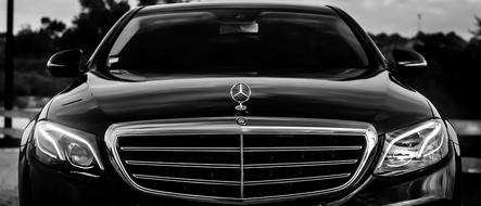 Mercedes Black Luxury car