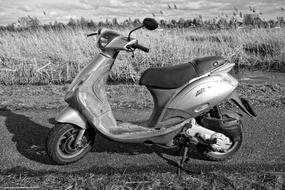 Scooter Vehicle monochrome