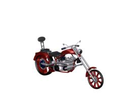 motorcycle red model