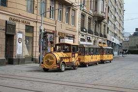 Excursion Tram Train yellow