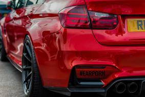 red Bmw M3 Car