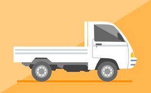 painted white freight transport