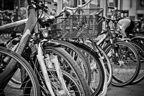 Bike Wheel black and white