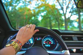 Driving Steering Wheel hand