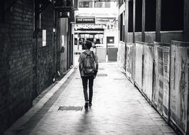 Adult Street Black And white